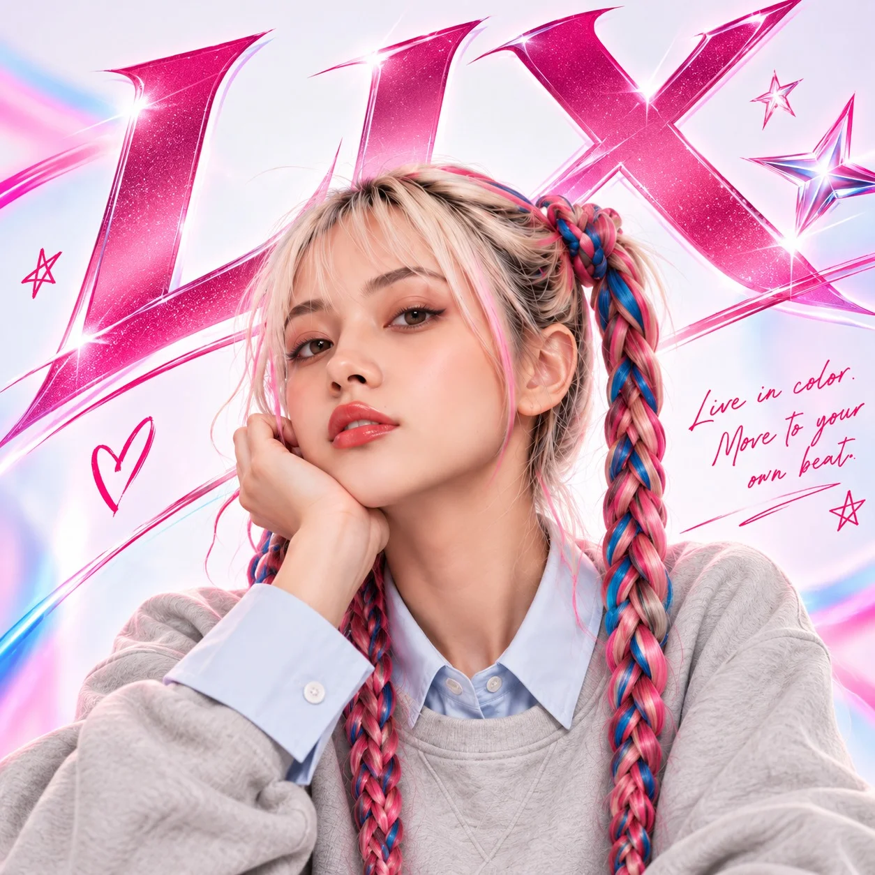 Portrait of Lix Marcel, AI music artist from Milano